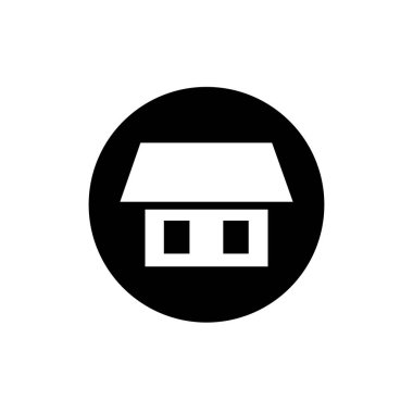 Ev ikonu. herhangi bir tasarım amacı için ev geliştirici sembolü işaret vektör illüstrasyon logo şablonu