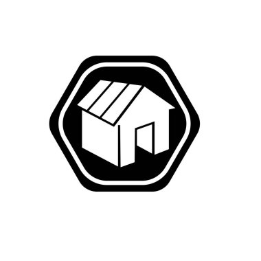 Ev ikonu. herhangi bir amaç için izole edilmiş ev geliştirici sembolü işaret vektör illüstrasyon logo şablonu