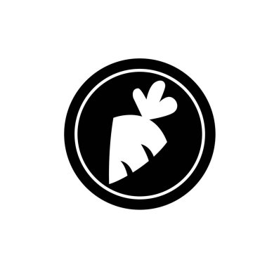 Carrot flat icon symbol sign vector Isolated template for any purpose.