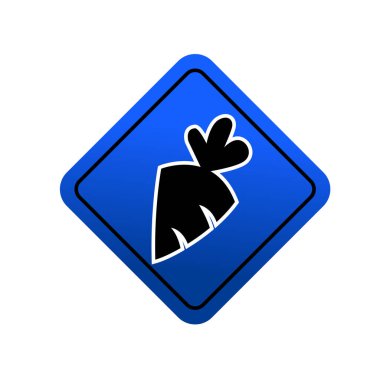 Carrot flat icon symbol sign vector Isolated template for any purpose.