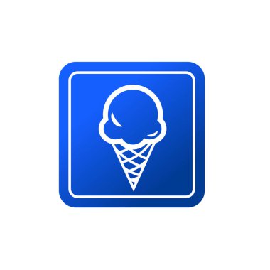 dondurma külahı simgesi, waffle dondurma külahı sembolü vektör illüstrasyon logo şablonu herhangi bir amaç için izole edildi