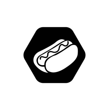 Hotdog simgesi işaret vektör çizim logo şablonu herhangi bir amaç için izole edildi