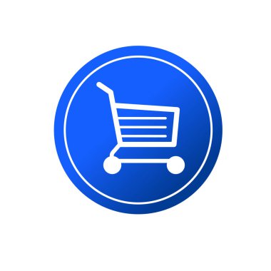 Shopping cart flat icon vector illustration symbol Isolated template. Shopping trolley icon vector illustration logo template Isolated for any purpose.