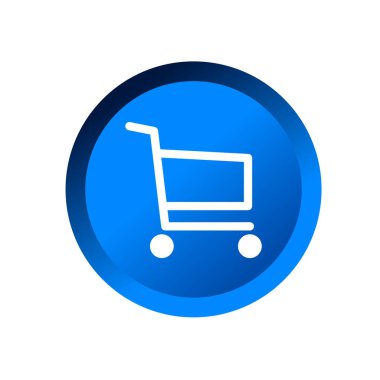 Shopping cart flat icon vector illustration symbol Isolated template. Shopping trolley icon vector illustration logo template Isolated for any purpose.