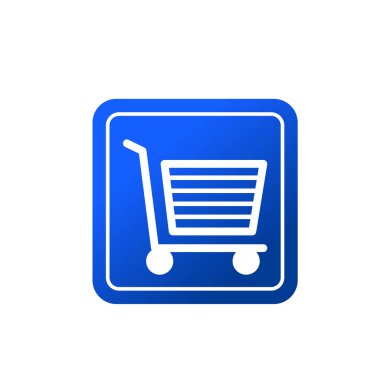 Shopping cart flat icon vector illustration symbol Isolated template. Shopping trolley icon vector illustration logo template Isolated for any purpose.