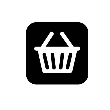 Shopping basket flat icon vector illustration symbol Isolated template. Shopping basket icon vector illustration logo template Isolated for any purpose.