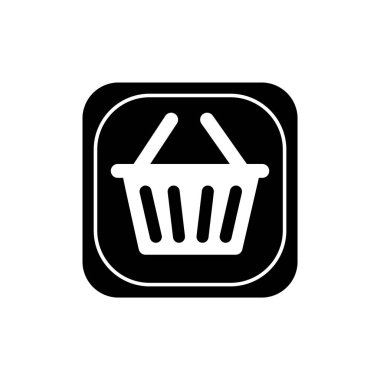 Shopping basket flat icon vector illustration symbol Isolated template. Shopping basket icon vector illustration logo template Isolated for any purpose.