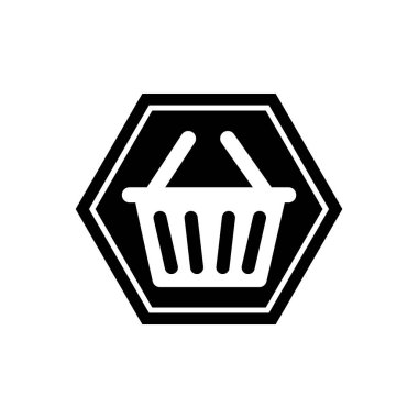 Shopping basket flat icon vector illustration symbol Isolated template. Shopping basket icon vector illustration logo template Isolated for any purpose.