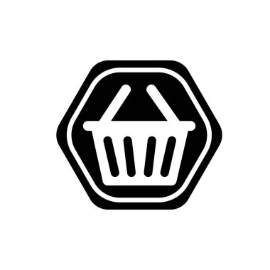 Shopping basket flat icon vector illustration symbol Isolated template. Shopping basket icon vector illustration logo template Isolated for any purpose.