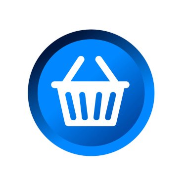 Shopping basket flat icon vector illustration symbol Isolated template. Shopping basket icon vector illustration logo template Isolated for any purpose.