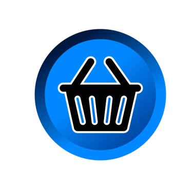 Shopping basket flat icon vector illustration symbol Isolated template. Shopping basket icon vector illustration logo template Isolated for any purpose.