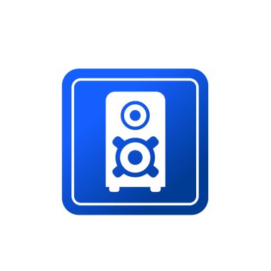 Speaker active flat icon vector illustration symbol Isolated template. Speaker box icon vector illustration logo template Isolated for any purpose.