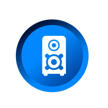 Speaker active flat icon vector illustration symbol Isolated template. Speaker box icon vector illustration logo template Isolated for any purpose.
