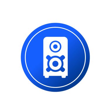 Speaker active flat icon vector illustration symbol Isolated template. Speaker box icon vector illustration logo template Isolated for any purpose.