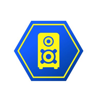 Speaker active flat icon vector illustration symbol Isolated template. Speaker box icon vector illustration logo template Isolated for any purpose.