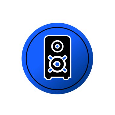 Speaker active flat icon vector illustration symbol Isolated template. Speaker box icon vector illustration logo template Isolated for any purpose.