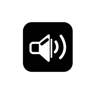 Ses hoparlörü ve ses dalgası sembolü.