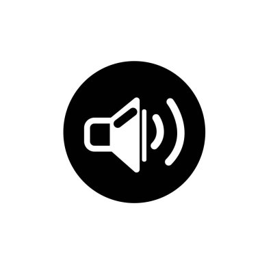 Ses hoparlörü ve ses dalgası sembolü.