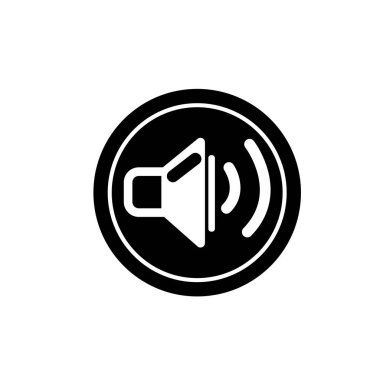 Ses hoparlörü ve ses dalgası sembolü.