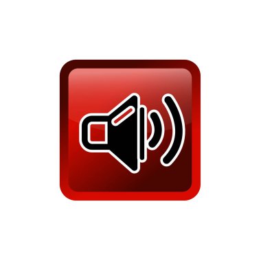 Ses hoparlörü ve ses dalgası sembolü.