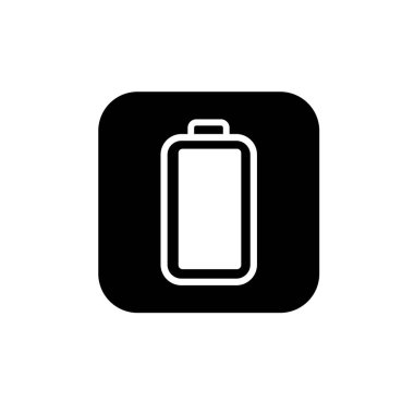 Tam şarjlı pil sembolü. Tam güç batarya logosu.