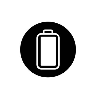 Tam şarjlı pil sembolü. Tam güç batarya logosu.