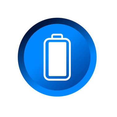 Tam şarjlı pil sembolü. Tam güç batarya logosu.