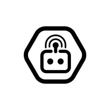 Kablosuz Wi-Fi düz ikon vektör çizim sembolü izole edilmiş şablon. Yönlendirici wifi simgesi vektör illüstrasyon logo şablonu herhangi bir amaç için izole edildi.