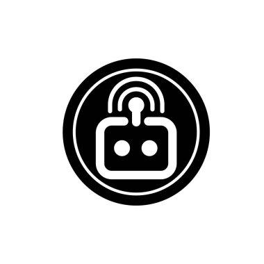 Kablosuz Wi-Fi düz ikon vektör çizim sembolü izole edilmiş şablon. Yönlendirici wifi simgesi vektör illüstrasyon logo şablonu herhangi bir amaç için izole edildi.