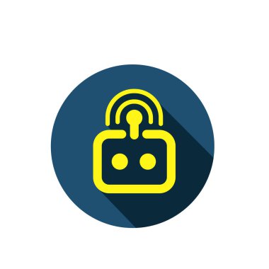 Kablosuz Wi-Fi düz ikon vektör çizim sembolü izole edilmiş şablon. Yönlendirici wifi simgesi vektör illüstrasyon logo şablonu herhangi bir amaç için izole edildi.