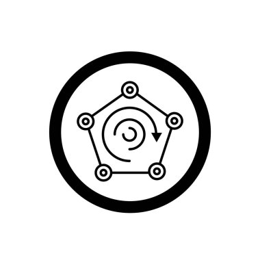 Pencere şeklinde ve dairesel oklu. Kapalı sistem sembolü. Tiraj logosu.