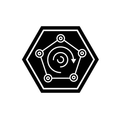 Pencere şeklinde ve dairesel oklu. Kapalı sistem sembolü. Tiraj logosu.