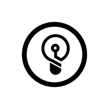 Ampul ince çizgi simgesi vektör resmetme sembolü izole şablon. Hub kapağı simge vektör çizim logo şablonu herhangi bir amaç için izole edildi.