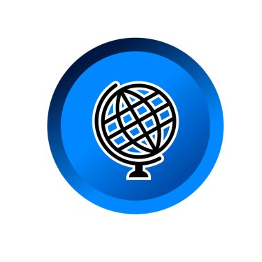 Globe thin icon vector illustration symbol Isolated template. Globe icon vector illustration logo template Isolated for any purpose.