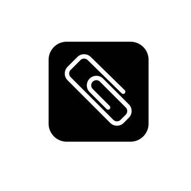 Ataç simgesi vektör illüstrasyon sembolü izole edilmiş şablon. tel veya plastik Kağıt Ataç ikonu vektör illüstrasyon şablonu herhangi bir amaç için izole edildi.