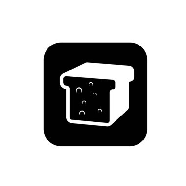 Ekmek simgesi vektör illüstrasyon sembolü izole şablon. Buğday ekmeği simgesi vektör illüstrasyon logo şablonu herhangi bir amaç için izole edildi.