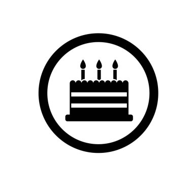 birthday cake icon vector illustration symbol Isolated template. Tart cake icon vector illustration logo template Isolated for any purpose.