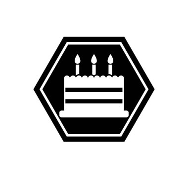 birthday cake icon vector illustration symbol Isolated template. Tart cake icon vector illustration logo template Isolated for any purpose.