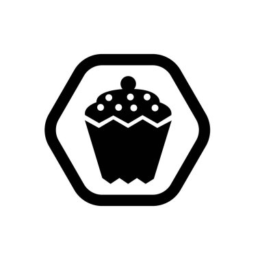 Cupcake icon vector illustration symbol Isolated template. Dessert cake icon vector illustration logo template Isolated for any purpose.