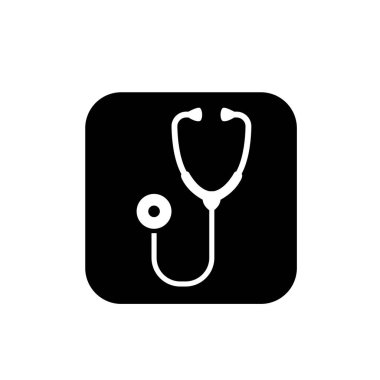 stethoscope flat icon vector illustration logo Isolated template. a medical instrument symbols icon vector illustration logo template Isolated for any purpose.