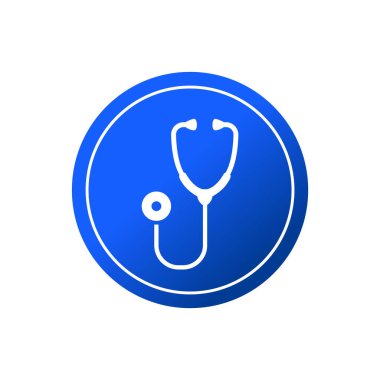 stethoscope flat icon vector illustration logo Isolated template. a medical instrument symbols icon vector illustration logo template Isolated for any purpose.