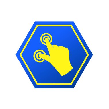 hand with the index finger pointing gesture flat icon vector illustration logo Isolated template. finger touching symbols icon vector illustration logo template Isolated for any purpose.
