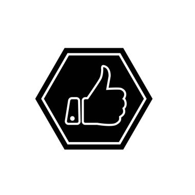 Thumb up flat icon vector illustration logo Isolated template. an indication of satisfaction or approval symbols icon vector illustration logo template Isolated for any purpose.