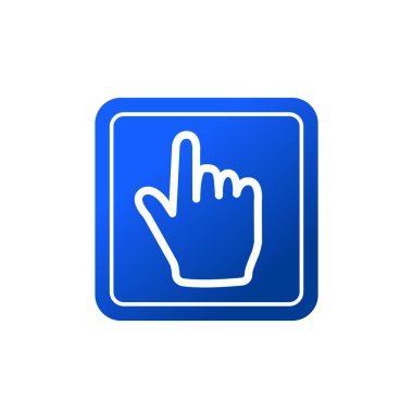 hand with the index finger pointing gesture flat icon vector illustration logo Isolated template. finger touching symbols icon vector illustration logo template Isolated for any purpose.