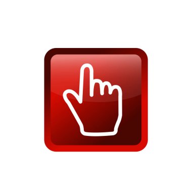 hand with the index finger pointing gesture flat icon vector illustration logo Isolated template. finger touching symbols icon vector illustration logo template Isolated for any purpose.