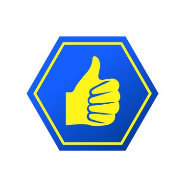 Thumb up flat icon vector illustration logo Isolated template. an indication of satisfaction or approval symbols icon vector illustration logo template Isolated for any purpose.