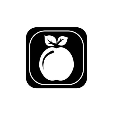 Apple logo flat icon vector illustration logo Isolated template. Apple symbols icon vector illustration logo template Isolated for any purpose.