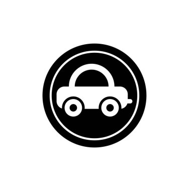 Çevre dostu araç logosu vektör illüstrasyon logosu izole edilmiş şablon. Çevre dostu araba sembolleri simge vektör illüstrasyon logo şablonu herhangi bir amaç için izole.