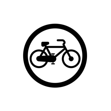 Bisiklet logosu vektör illüstrasyon logo şablonu herhangi bir amaç için. Herhangi bir amaç için izole edilmiş bisiklet ikonu vektör illüstrasyon logo şablonu. İzole edilmiş