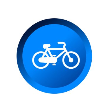 Bisiklet logosu vektör illüstrasyon logo şablonu herhangi bir amaç için. Herhangi bir amaç için izole edilmiş bisiklet ikonu vektör illüstrasyon logo şablonu. İzole edilmiş